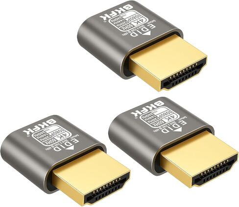 HDMI-Compatible Dummy Plug 1080p@60/120/144Hz HDR, Virtual Monitor EDID Emulator, Headless HDMI Adapter for Remote Desktop, Game Streaming(RGB, 12-bit Dithering, Peak 1015 nits) in Saudi Arabia