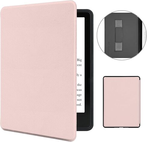 Morock Slim Case لـ 6 "Kindle Paperwhite 10th Generation 2018 الإصدار (الطراز رقم PQ94WIF) ، غطاء جلدي خفيف الوزن مع حزام يدوي ، حالة الاستيقاظ/النوم التلقائي لقارئ Amazon E ، Khaki Leopard Print in Kuwait