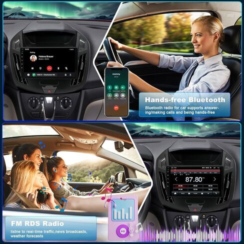 Android 13 Car Stereo Radio for Ford Transit/Tourneo Connect 2014-2018 7 Touch Screen Car Radio w/Carplay Android Auto GPS Navigation AHD SWC Backup Camera, 2+32G (9 Inch) in Saudi Arabia
