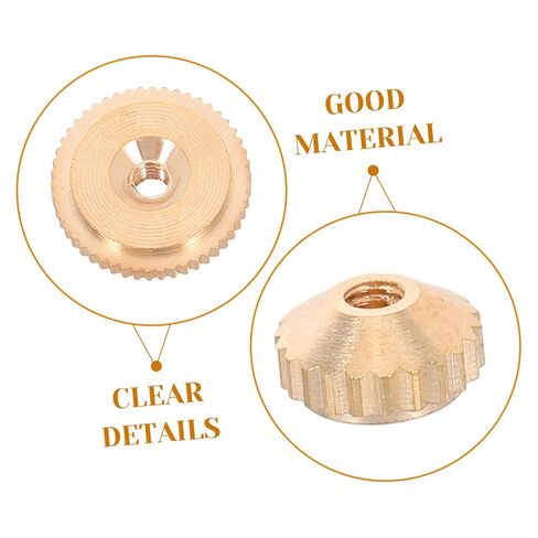 LIFKOME 12pcs Brass Clock Hand Nut Assortment for Clock Mechanism Kit Repair Parts in Saudi Arabia