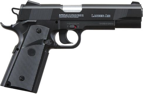 مسدس الهواء التكتيكي لانسر Sabre X1911 CO2 Airgun Pistol-480 FPS مع ضغط عالي 12 جرام وحقيبة من المعدن BBS in Kuwait