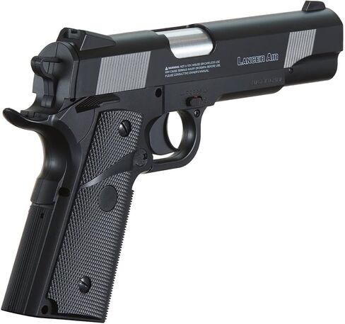 مسدس الهواء التكتيكي لانسر Sabre X1911 CO2 Airgun Pistol-480 FPS مع ضغط عالي 12 جرام وحقيبة من المعدن BBS in Kuwait