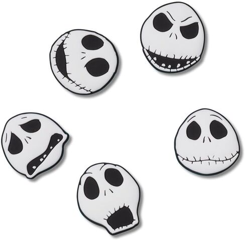 عبوات متعددة لأحذية Crocs Jibbitz، مجموعة الهالوين والرعب، NBC Jack Skellington، مقاس واحد in Saudi Arabia