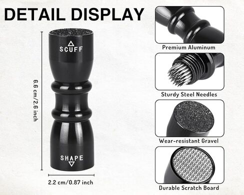 DS. DISTINCTIVE STYLE Aluminium Alloy Pool Cue Tip Shaper Tool - Billiards Accessory for Cue Maintenance in Saudi Arabia