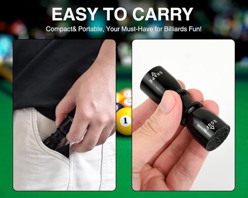 DS. DISTINCTIVE STYLE Aluminium Alloy Pool Cue Tip Shaper Tool - Billiards Accessory for Cue Maintenance in Saudi Arabia