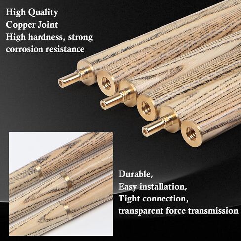 Kmise 9.5mm Pool Stick Set of 3, 57-inch 18oz 19oz 20oz Pool Cues, Splicing Process Handcraft Maras/Black Walnut/Chacate Preto Wood Cue Sticks for Adults Men Women Bar House Billiard Table Sport in Saudi Arabia