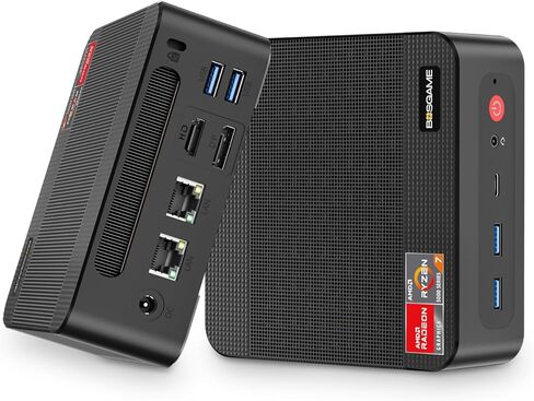 P3 Lite Gaming Mini PC مع AMD RYZEN 7 6800H ، 32GB DDR5 RAM 1TB PCIE 4.0 NVME SSD ، Radeon 680M IGPU ، Dual 2.5G LAN WIN 11 PRO DESKTOP COMPUTER مع USB4/8K UHD/WI-FI 6E/BT 5.2 in Kuwait