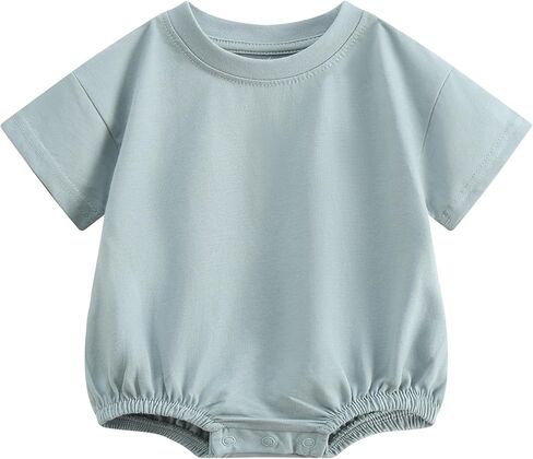 Bafeicao Baby Boy Girl Bubble Romper Infant Toddler T-Shirt Bodysuit | Organic Cotton,Oversized,Short Sleeve,Summer in Saudi Arabia