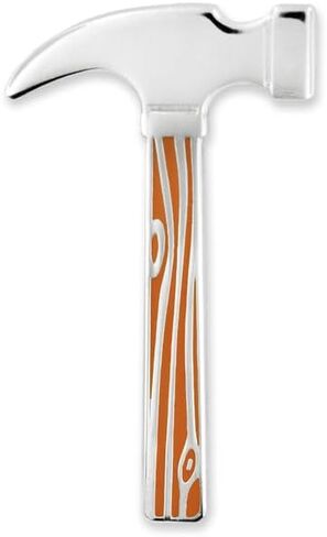 PinMart's Hammer Tool Enamel Lapel Pin 1 Piece – 1 Piece in Saudi Arabia