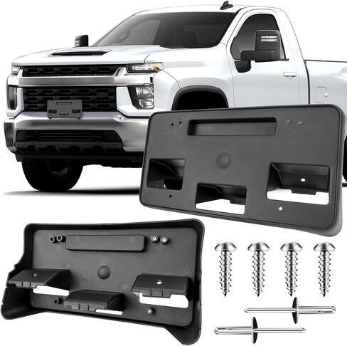 License Plate Bracket Accessories for Chevrolet Chevy Equinox 2016 2017, Front Bumper License Plate Holder Replacement Frame Black Mount in Kuwait