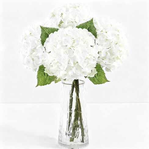 3Pcs 21" Real Touch Blue Hydrangea Artificial Flowers, Realistic Latex Faux Hydrangea Flowers Full Fake Hydrangeas for Home Party Wedding Floral Arrangements Centerpieces Outdoor Decor in Saudi Arabia