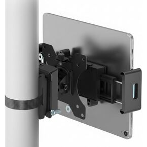 ZEBOZAP ZZTVS2011 | Gazebo TV Mount Outdoor for 13–27" Screens | Gazebo, Forklift, Deck, Umbrella, Ceiling | Strap-On Pole TV Mount | Compatible with Monitor & Small Screens in Kuwait