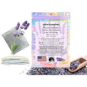 أكياس لافندر للمجفف ، عطر خزانة وأدراج ، غسيل الملابس ما يصل إلى 5 دورات ، كل رائحة طبيعية للأحذية ، حقائب الصالة الرياضية ، وسيارات ، تخزين سترة مع زهور مجففة إضافية (4 عبوات) in Kuwait