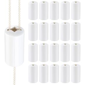 Pangda 10 Pcs Breakaway Cord Condensers White Anti Strangulation Design Window Blinds Pull Cord Safety Baby Proof Compatible with All Horizontal Blinds for Households with Young Kids and Small Pets in Kuwait