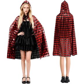 Gothic Feather Cloak Evil Queen Feather Collar Witch Halloween Costume Cosplay Robe in Kuwait