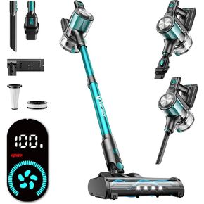 Cordless Vacuum Cleaner, 8-in-1 Cordless Stick Vacuum Cleaner with 3 Suction Modes, Up to 45mins Runtime, Rechargeable, Self-Standing, Wireless Vacuum Cleaners for Home Pet Hair Carpet Car Hard Floor in Kuwait