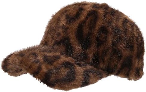 Spevert Baseball Hat with Leopard Pattern for Women Adjustable Dad Hat Unconstructed Plain Cap Outdoor Peaked Cap in Kuwait