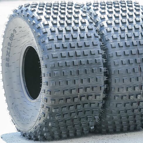 Forerunner Ares A/T ATV UTV All-Terrain Off-Road Tire-25x12.00-9 25x12-9 25x12x9 56J Load Range 6 Ply BSW Black Side Wall in Kuwait