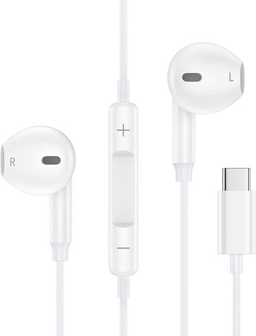 سماعات أذن USB C Samsung Samsung لـ Galaxy A17 Z Flip 7 fe z Fold7 S25 Edge S24 Ultra A56 A36 A26 A16 A55 A35 A25 A15 A54 ، USBC Samsung Wired Amphone في Buds الأذن المغناطيسية مع ميكروفون in Kuwait