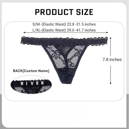 سراويل شخصية مخصصة 2 حزمة تحمل اسم "Daddy" - اسم Rhinestone Thong Custom Thong بالنسبة لها - عيد الحب in Saudi Arabia