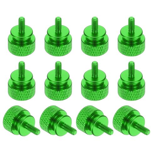 meccanixity 12 pcs m3x7mm knurled thumb screup case case thould leglen shiden sced sloy aluminium for pc case ، blue blue in Kuwait