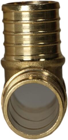 10 قطع XFITTING 1 بوصة × 1 بوصة × 1 بوصة PEX TEE - تركيبات تجعيد نحاسية (نحاس خالٍ من الرصاص) NSF، منفذ كامل in Kuwait