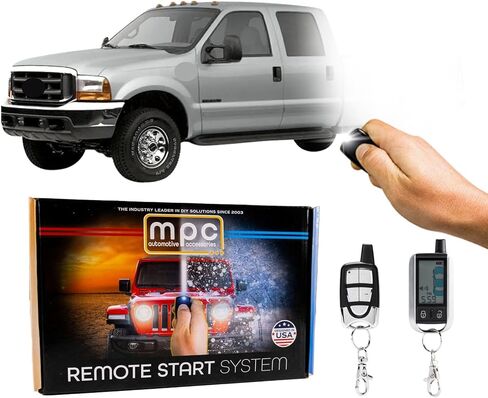 MPC Complete 4-Button Remote Start Keyless Entry Kit Compatible with Ford F-250 2002-2004 - Firmware Preloaded in Saudi Arabia
