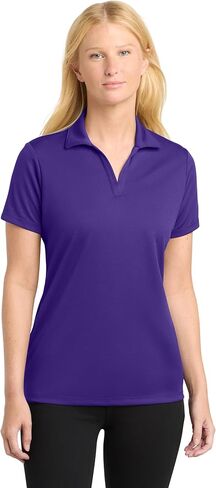 SPORT-TEK Women's PosiCharge RacerMesh Polo | Ladies Short Sleeve Collared Shirt for Summer, Relaxed Fit Top for Work & Golf in Saudi Arabia