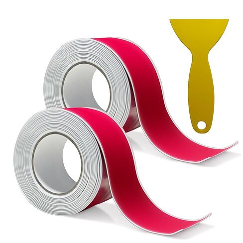 White Waterproof Caulk Tape, Self-Adhesive for Toilet, Tub, Kitchen, Corners,Bathroom Surfaces, Easy Application, 1-1/2 Inch x 10-1/2 Feet-1roll in Kuwait
