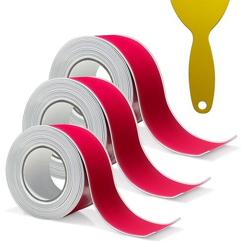 White Waterproof Caulk Tape, Self-Adhesive for Toilet, Tub, Kitchen, Corners,Bathroom Surfaces, Easy Application, 1-1/2 Inch x 10-1/2 Feet-1roll in Kuwait