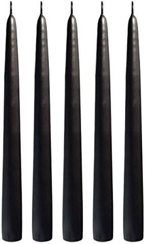 Burgundy 10 Inch Taper Candles - Pack of 12 Premium Unscented, Dripless & Smokeless Hand-Dipped Candles - for Birthday, Wedding or Dinner Decorations and for Formal Candlelighting in Saudi Arabia
