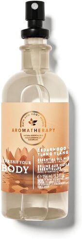 Bath and Body Works Aromatherapy Cinnamon و Sandalwood Pillow Mist 5.3 Fl Oz (Cinnamon & Sandalwood) in Kuwait