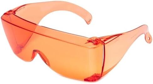 6000 FL-41 Pink Fitover Safety Glasses – Over Prescription Eyewear for Light Sensitivity, Migraine Relief, Blue Light Blocking, Indoor and Outdoor Eye Protection for Women & Men in Kuwait