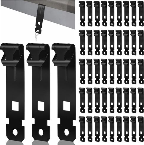 Blulu 50pcs C Purlin Clips for Vertical Flanges 1/8" - 1/4" Thick Hardware Clamp Vise for Wire Suspension Connect Ceiling Wire and Jack Chain from Bar Joists and Purlins in Kuwait