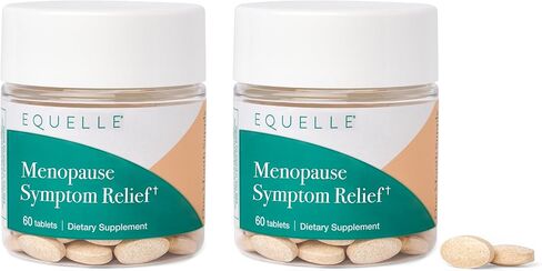EQUELLE Multi-Symptom Menopause Relief Supplement for Women, Plant-Based S-Equol, Non-Hormonal & Non-Prescription, Fewer Hot Flashes, More Sleep, Relieves Muscle Aches, 120 Tablets in Saudi Arabia