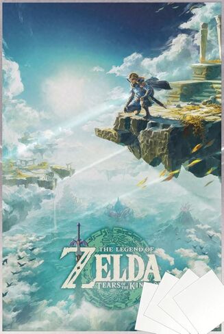 The Legend Of Zelda: Tears Of The Kingdom - Gaming Poster (Game Cover) (Size: 24" x 36") in Kuwait