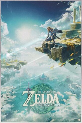 The Legend Of Zelda: Tears Of The Kingdom - Gaming Poster (Game Cover) (Size: 24" x 36") in Kuwait