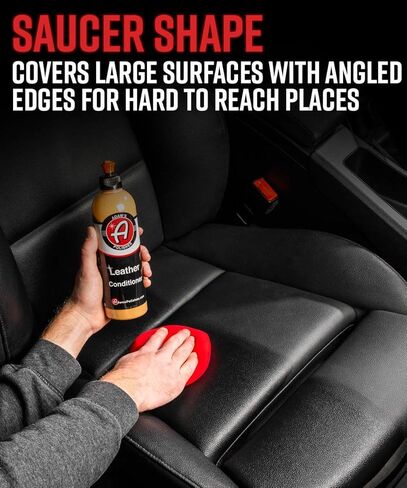 Adam's Polishes Premium Interior Dressing Applicators - for Use On Boat, Bike, RV, Auto Interior Car Accessories, Seats, Vinyl, Dashboard, Steering Wheel & More to Clean & Restore Color Back (2 Pack) in Saudi Arabia