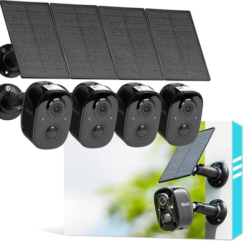 Vicohome 2C6S Security Camera Wireless Outdoor,Battery Powered,Easy to Setup,PIR Motion Detection,Two Way Audio, Audible Flashlight Siren,2.4GHz Wi-Fi Color Night Vision, 180 Days Exchange Policy in Kuwait