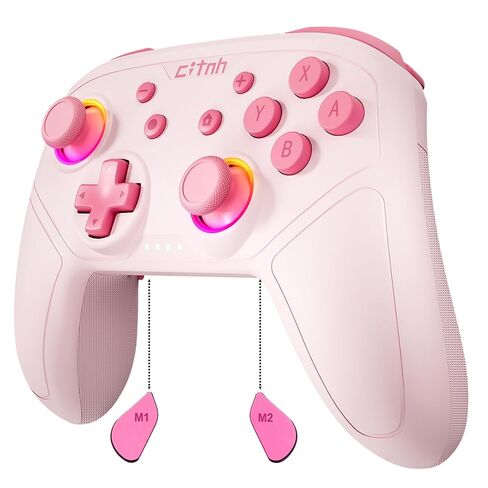وحدة التحكم اللاسلكية LinHugame للتبديل ، متوافقة مع المفتاح 2/Switch/Lite/OLED/Steam/PC ، عصا التحكم في القاعة ، Gyro 6 محاور ، Wake Up ، Turbo ، 1000mAh بطارية ، أزرار الظهر القابلة للبرمجة in Kuwait