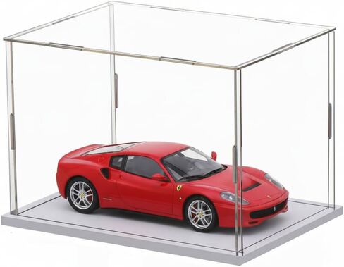 Clear Acrylic Display Case, Assemble Cube Display Box Stand with PVC Material White Base, Dustproof Protection Showcase for Collectibles Memorabilia Figurines (8*8*12inch;20*20*H30cm) in Kuwait