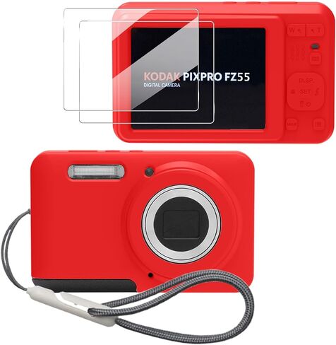 علبة السيليكون لـ Kodak Pixpro FZ55 مع Lanyard Kodak Pixpro FZ55 Case- White in Kuwait