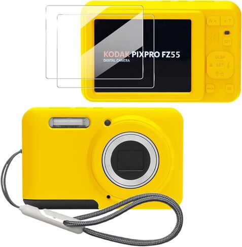 علبة السيليكون لـ Kodak Pixpro FZ55 مع Lanyard Kodak Pixpro FZ55 Case- White in Kuwait