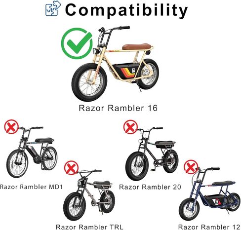 AlveyTech 36 Volt Sealed Lead Acid Battery Pack for The Razor Rambler 16 (9 Ah with Harness) - Replacement Non-Spillable SLA/AGM Deep Cycle Rechargeable Batteries, Scooter, 2-Wheel in Saudi Arabia