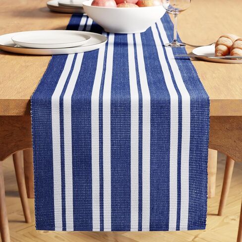 Encasa XO Dining Table Runner 13"x59" | Yarn Dyed Fine Ribbed Cotton | Solid Black | Machine Washable in Saudi Arabia