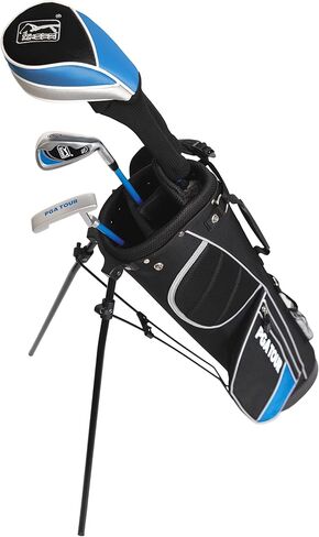 PGA TOUR Youth Golf Club تم تعيينه على سن 8-12 (4'8 "-5'2") و 12+ (5'2 "+) ، مجموعات غولف الأطفال اليمنى واليسارية-نوادي جولف المبتدئين مع حقيبة حامل خفيفة الوزن ، مطرقة ، هجينة ، سائق in Kuwait