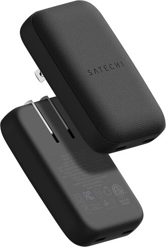 شاحن ساتيكي Onthego 67W ، شاحن سفر GAN USB C مع 2 منافذ شحن USB-C PD السريعة ، لـ MacBook Pro/Air ، iPad Pro/Air ، iPhone 16 ، Steam Deck ، Galaxy ، Windows-Black in Saudi Arabia