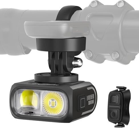 Magicshine Hori 1300 Bike Lights لركوب الليلية ، شعاع مرتفع ومنخفض ، مصباح دراجة USB-C القابل لإعادة الشحن ، IPX 6 ماء للدراجة الأمامية لراكبي الدراجات الحضرية-1300 لامعة in Saudi Arabia
