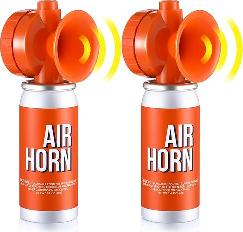Air Horn 1.4oz, 122dB Loud Air Horns for Safety, Heard Up to 1/2 Mile Away, Small Boat Marine Horn Can, Meet US Coast Guard, Emergency Use for Marine Boating in Kuwait