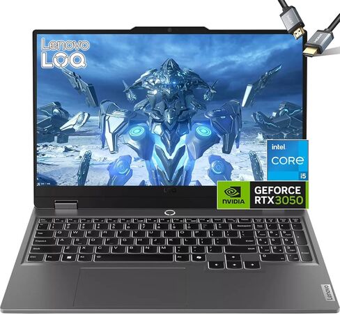 Lenovo LOQ Gaming Laptop 2024 - Intel Core i5-12450HX Beat AMD Ryzen 5 7235HS - 15.6" FHD IPS Display 144Hz -NVIDIA RTX 3050-32GB RAM - 1TB PCIe SSD - Backlit Keyboard -Windows 11 -G-SYNC -HDMI Cable in Saudi Arabia